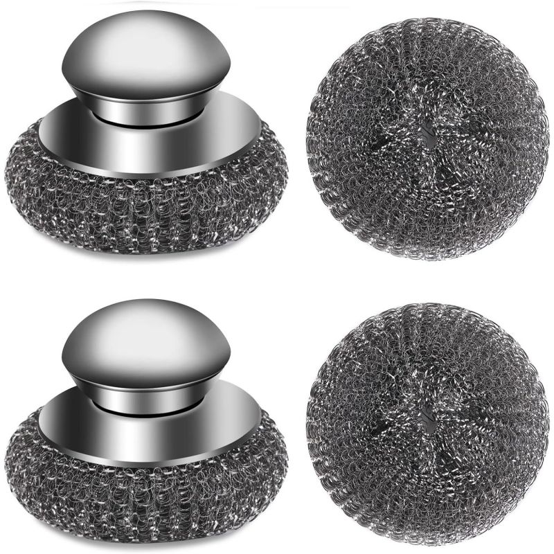 More and more distributors and consumers are actively attractived Handled Stainless Steel Scrubber