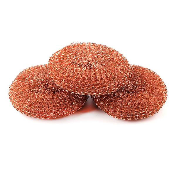 What is Advantages of Kitchen Clean Copper Coated Mesh Scourer?