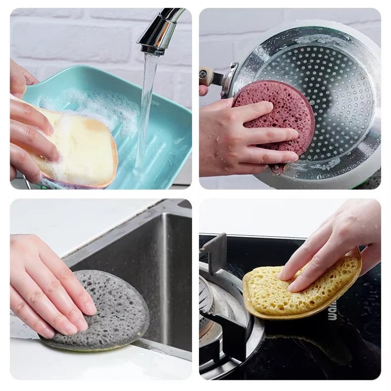 How effective is the Scouring Pad on different stains?